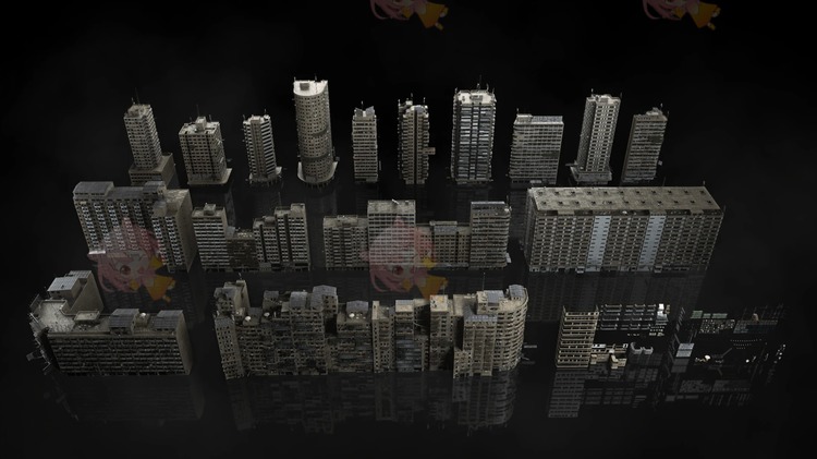 图片[5]-C4D blender室外未来贫民窟城市建筑废旧房屋大楼房子3d模型fbx设计素材 007-cg男孩