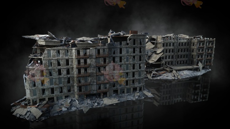 图片[9]-城市都市战区废墟场景3D模型Kitbash3D-WARZONE K022-cg男孩