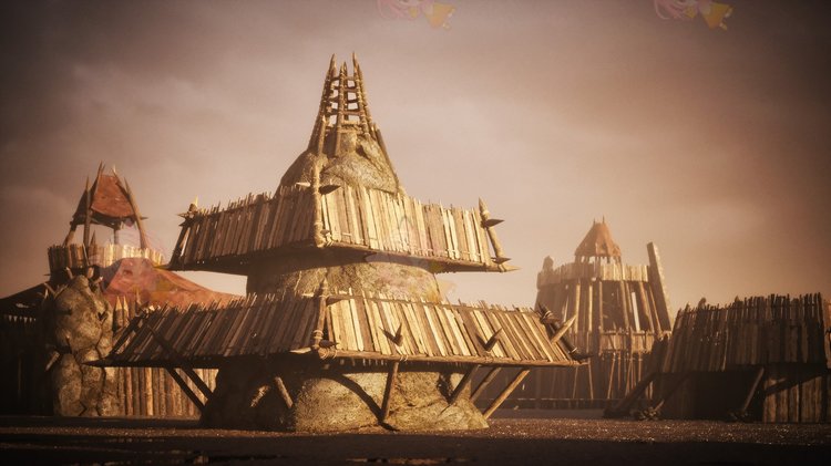 图片[11]-野蛮人原始部落茅草屋生态建筑场景格式 c4d/blender/fbx/obj K036-cg男孩