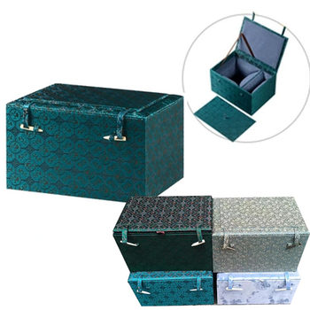 Yixing purple clay pot packaging empty box porcelain jade antique built tea cup single pot lid cup body separate brocade box