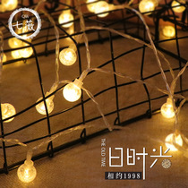 Led lantern ball string light Matt Ball string light outdoor lantern Christmas Festival light wedding bubble light crystal ball