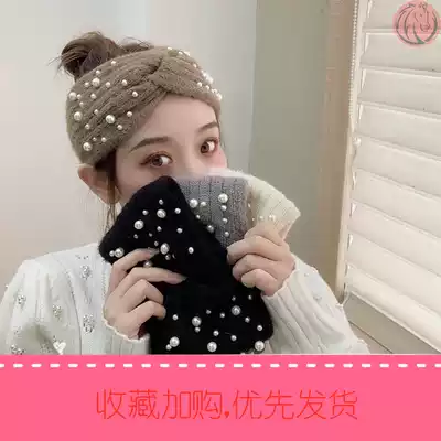 Hair belt winter wide-Side women's daily wear brain protection door warm autumn and winter out to show face small winter fashion headdress tide