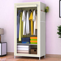 Single wardrobe girl bedroom home rental house fabric small wardrobe small simple occupied primary school dormitory