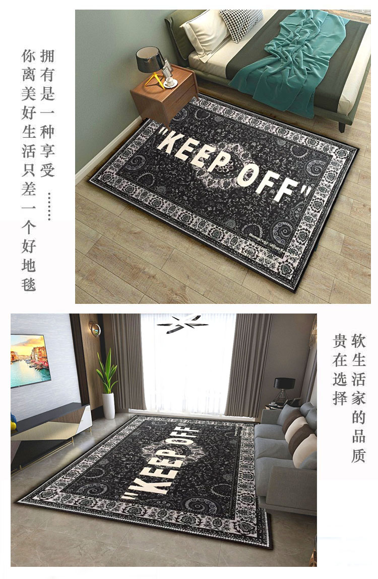 Ow IKEA tắt hoa điều trắng IKEA tên chung giữ thảm lưới thời trang màu đỏ thẻ đường phố thời trang - Thảm thảm lót sàn nhà