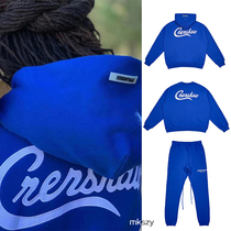 Autonomous Fearof god AtmosphereLA limited co-name TMC blue round neck hooded sweaters