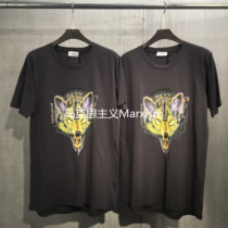 Marxism Independent exclusive Rhude high street wolf head diamond long short sleeve oversize T-shirt