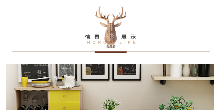 Gia đình nhỏ bàn gấp đa năng đơn giản nhỏ Bắc Âu đơn giản hiện đại 6 người ăn uống kính thiên văn - Bàn bàn gấp gọn