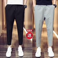 Черные плоские брюки+темно -серые плоские брюки