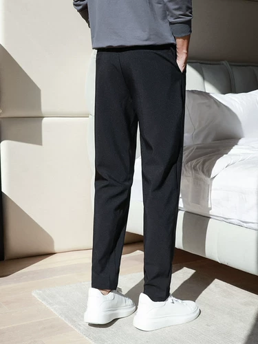 Демисезонные штаны, мужские трендовые повседневные брюки для отдыха, костюм, в корейском стиле, свободный прямой крой