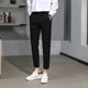 Pants men's spring and summer new Korean style trendy handsome nine-point pants slim leggings casual pants trousers men's trousers