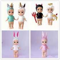 Cartoon Creativity Angel with Devil cake Decorative Angel Swing Piece Mushroom Doll Paparazzi small mushrooms