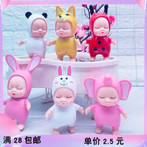 Angel sleep baby cute doll cake ornaments decoration baby birthday cake dress doll toy