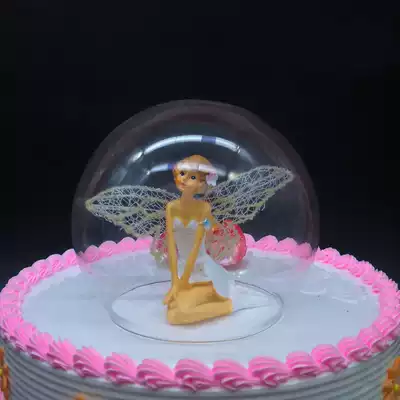 Glass cover wave ball Mousse ball hemisphere glass cover cake decoration creative shape glass cover crystal ball