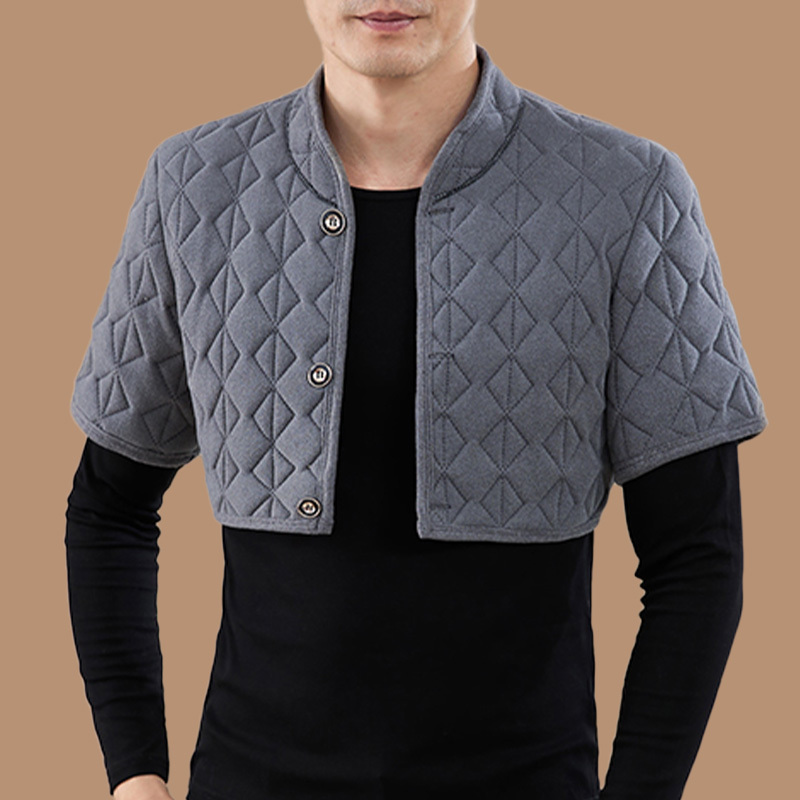 Men's Sleeping Shoulder and Neck Protection Vest, Winter Fleece-Lined Thickened Loose Warm Vest, Suitable for Those Weighing 180-200 Pounds Men's Sleeping Shoulder and Neck Protection Vest, Winter Fleece-Lined Thickened Loose Warm Vest, Suitable for Those Weighing 180-200 Pounds