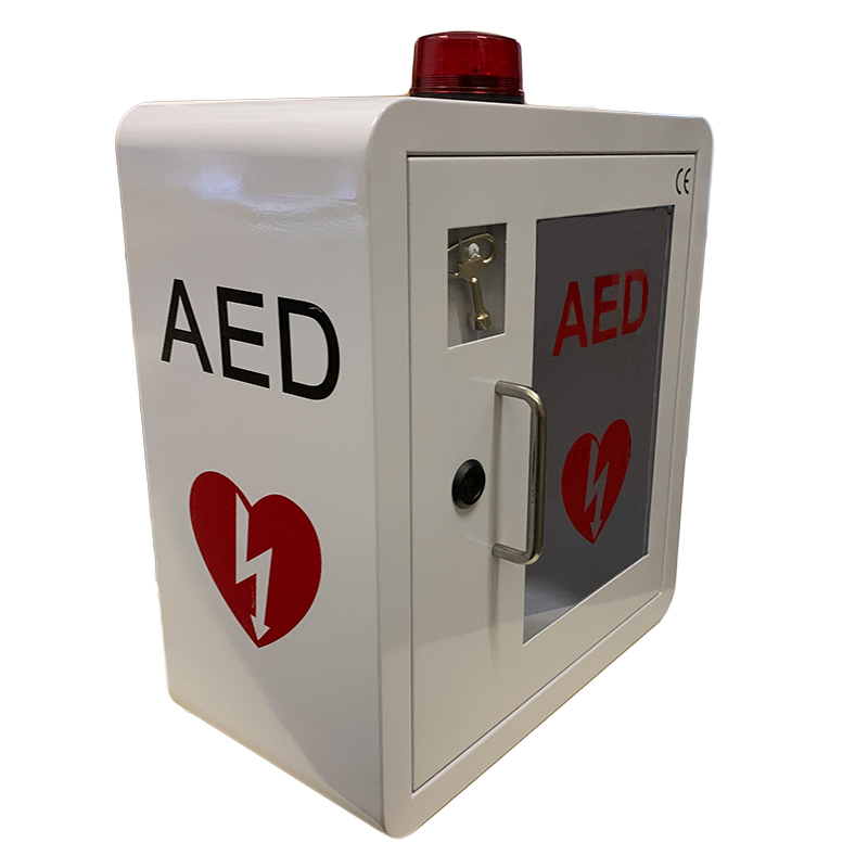 AED壁挂箱急救除颤器储存箱墙挂式AED Plus存放箱带警报声频闪灯(图4)