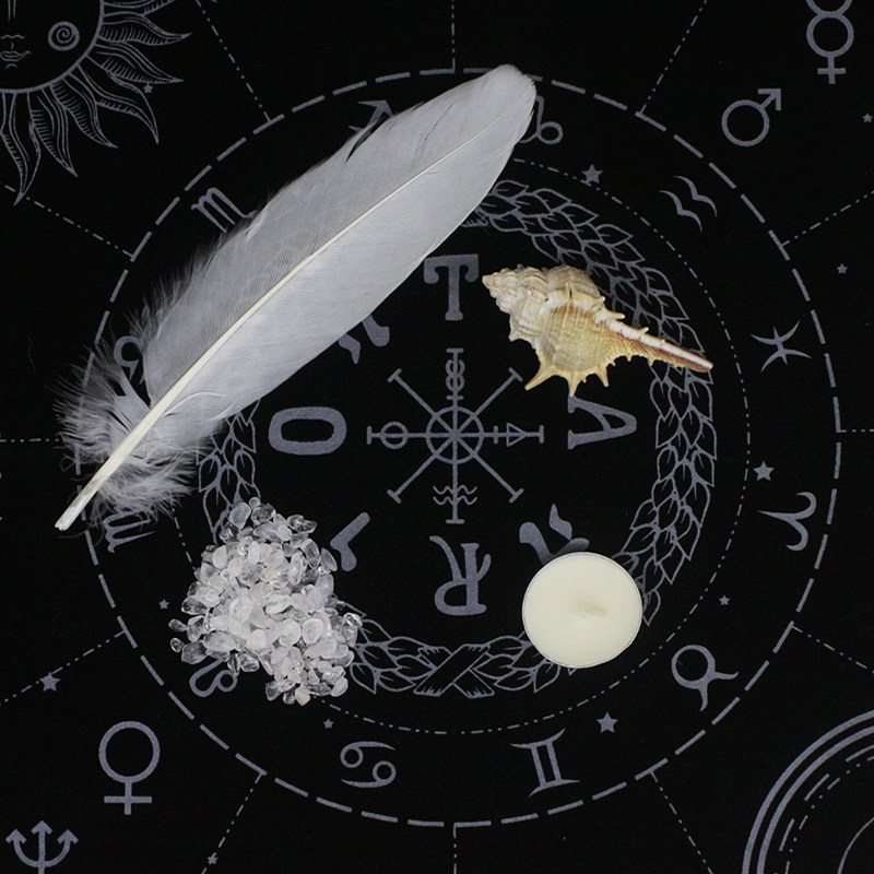 Tarot cards open cards with four elements Wind and fire water Earth Pendulum sets Cards Hearing Props