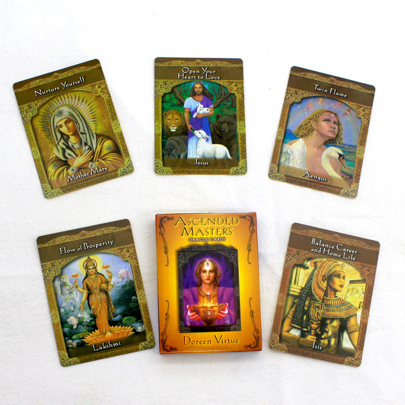 Ascended Masters Ascended Master Oracle Card English Gilded Healing Card Delivery Bag Cloth