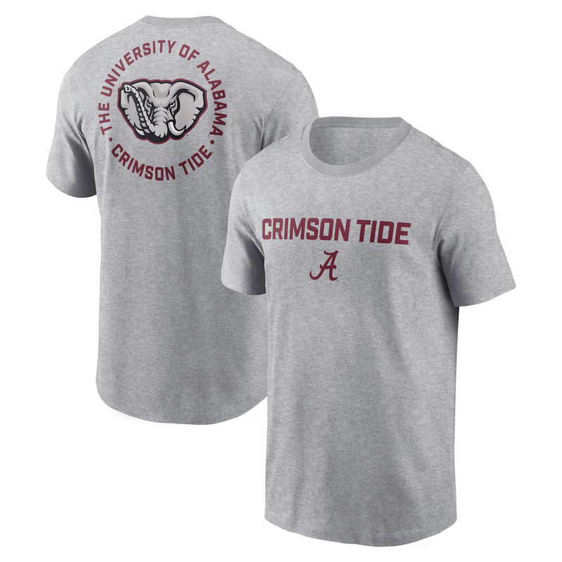 Alabama American College Basketball and Football T-Shirt Alabama Crimson Tide Pure Cotton Short-Sleeved