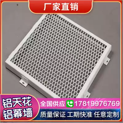 Aluminum mesh panel pull mesh aluminum veneer diamond hole mesh aluminum mesh curtain wall ceiling ceiling integrated