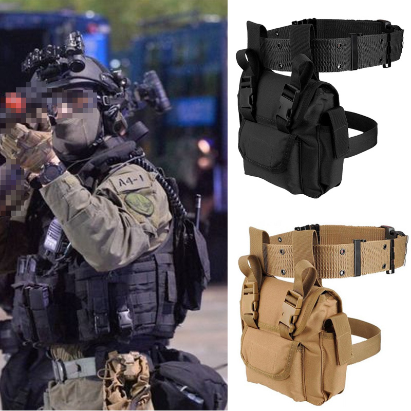 Outdoor Sports Tactical Leg Bag Flying Tiger Multifunction Waist Leg Bag CS Mountaineering Riding Tie Leg Tool Waist Hanging Bag-Taobao