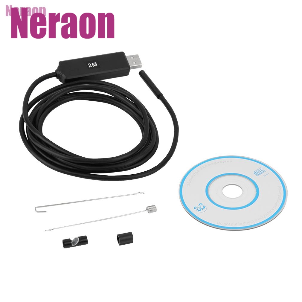 New 6LED Waterproof 5 5mm 2M USB Endoscope Borescope Po Capt