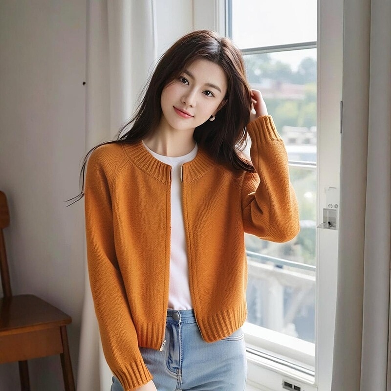 Chanel-Style Knitted Short Jacket for Women, Thin Cardigan, 2026 Spring and Autumn New Style, Melard Outfit, Petite Top