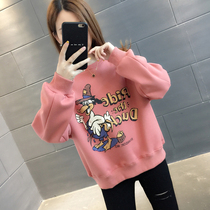 Early autumn short sweater womens clothing 2021 new foreign style small man Autumn Winter plus velvet thick fashion coat top