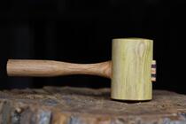 Wooden hammer Mallet leather hammer hammer cutting woodworking hammer (wooden Tree Craft)