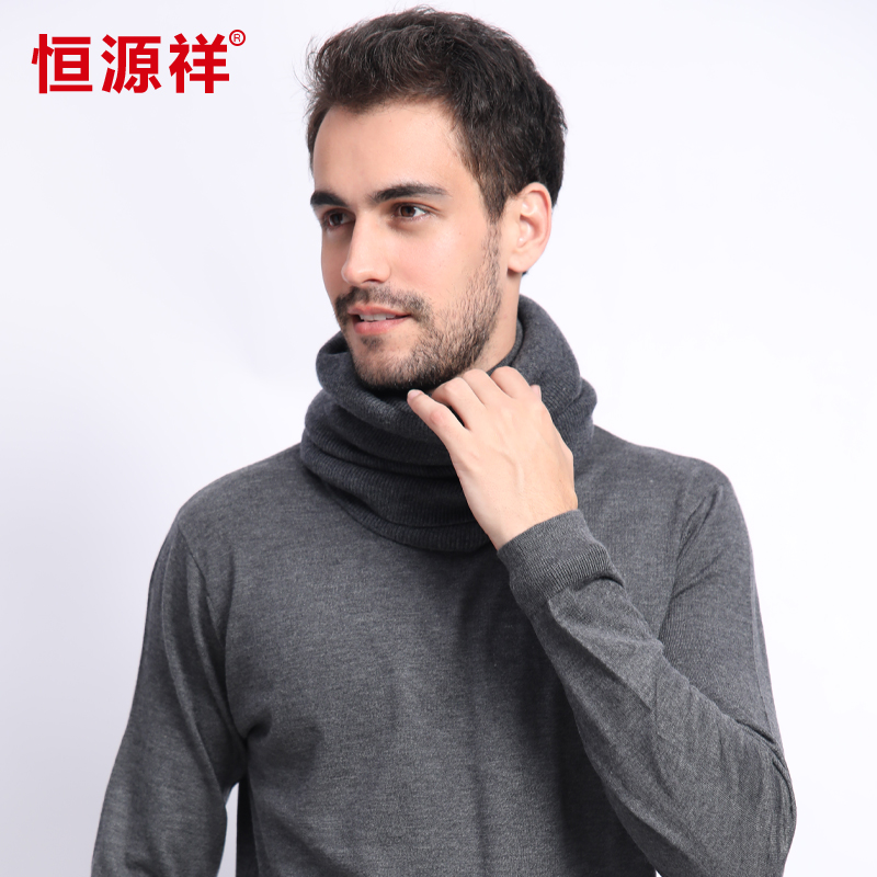 Hengyuan Xiang 100% Pure wool surrounding neck male and female 100 lap scarves Han version Autumn winter knitted care cervical warmer neck cover