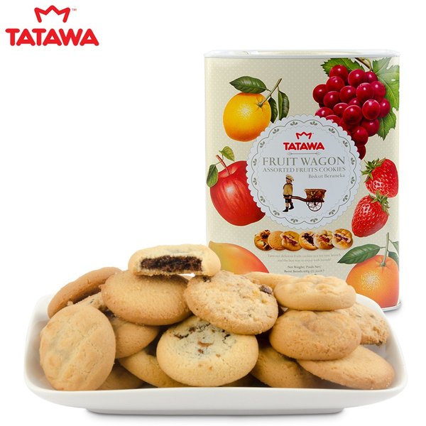 临期 马来西亚进口 TATAWA 塔塔瓦 水果味曲奇饼干 600g 双重优惠后￥29包邮
