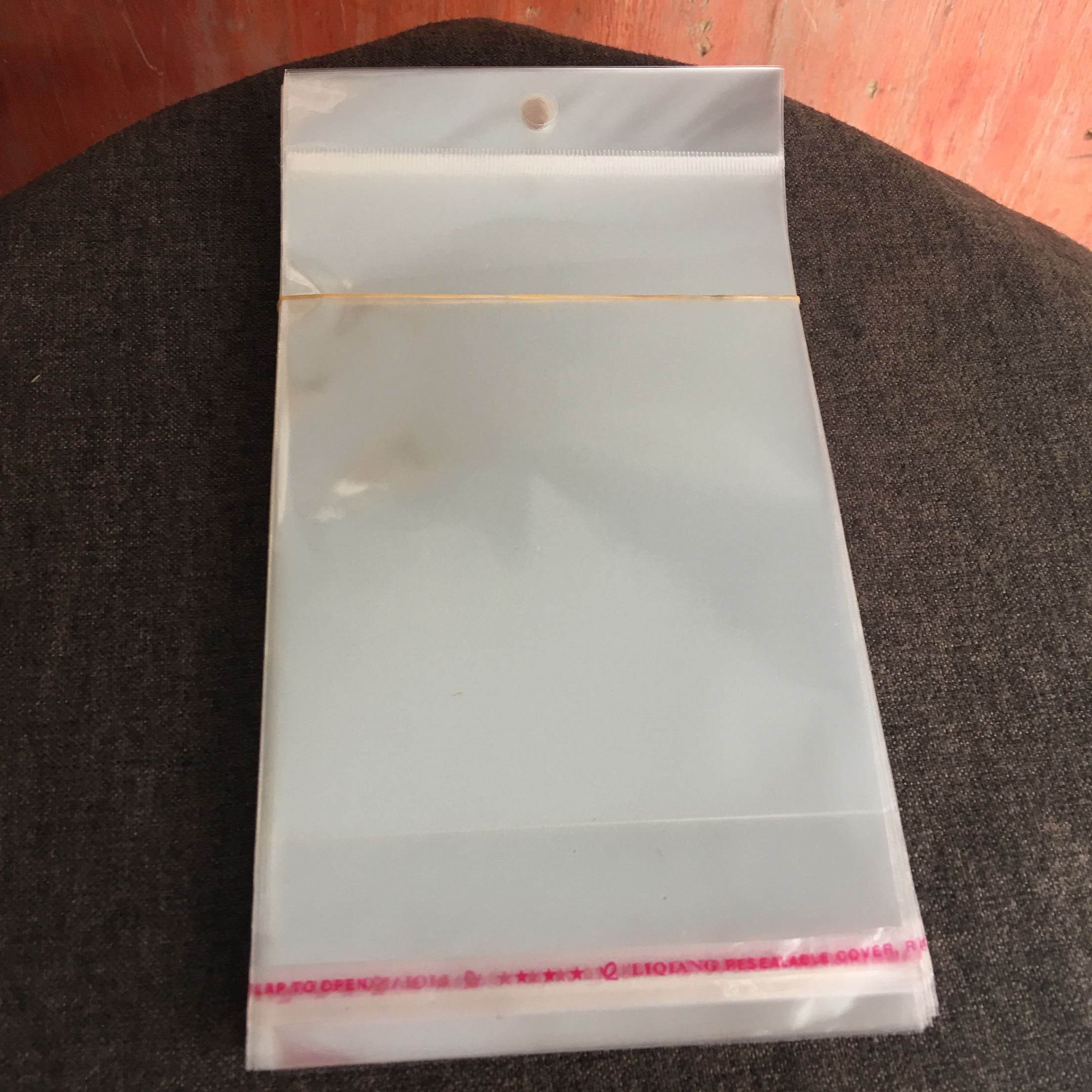 Spot wholesale 11*16opp self-adhesive self-adhesive bag transparent packaging plastic bag 100 hanging holes
