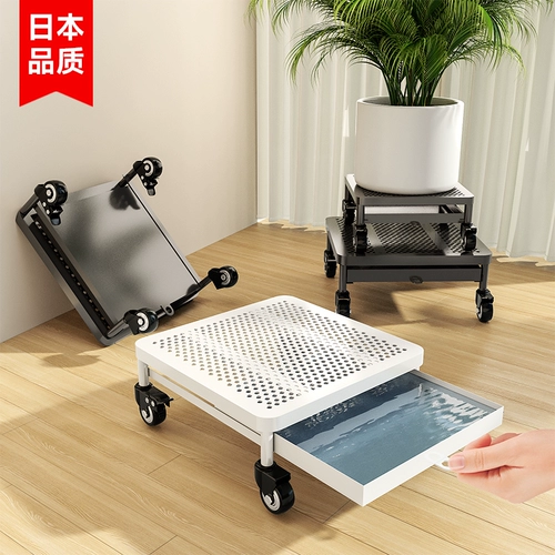 Поддон для цветочного горшка с роликами, прямоугольный съемный поддон для воды, нижний поддон со шкивом, нижний поддон для цветочного ящика в горшке