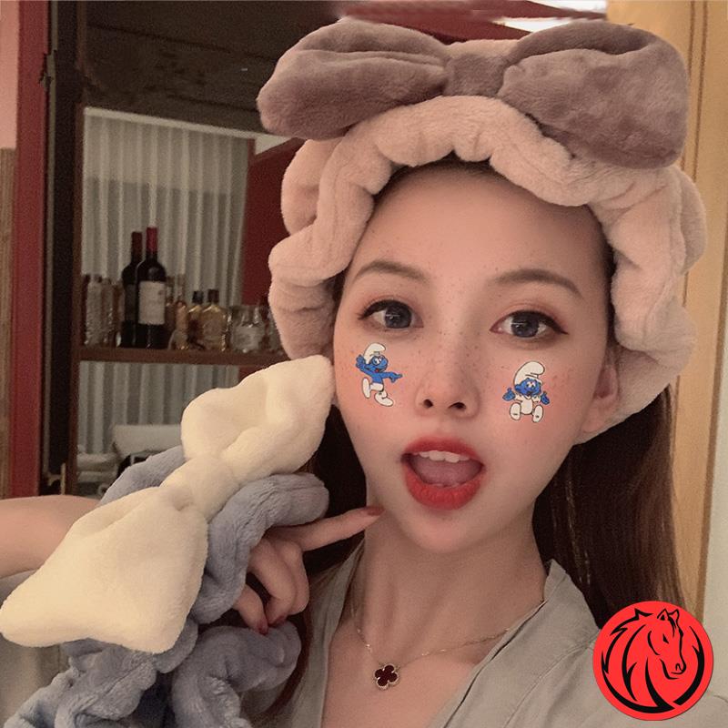 Wash-face hair band Coated Film Special Princess Wind Hair Stirrup Woman Furry Hair Stirrup Netting Red 2021 New Hair Stirrup