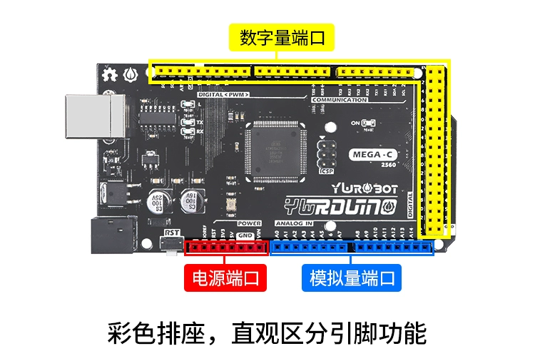 YwRobot phù hợp với bo mạch phát triển tương thích Arduino mega2560 vi điều khiển với cáp dữ liệu CH340