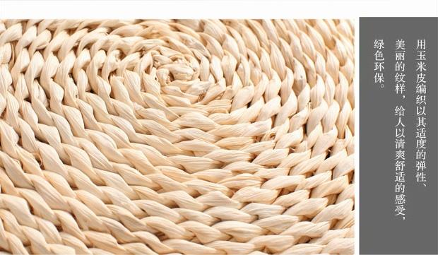 Nhật Bản futon đệm dày vòng rơm trà mùa hè mây thiền yoga thiền mat bến tàu sàn ngồi - Ghế đệm / đệm Sofa đệm lót ghế gỗ