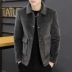 Phiên bản nam Hàn Quốc của áo khoác lông chồn giả, nam xã hội, quần áo nam mùa thu và mùa đông đẹp trai, lông dày, xu hướng áo khoác đẹp trai - Áo khoác