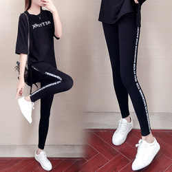 leggings ຄົນອັບເດດ: ສີດໍາ summer ບໍລິສຸດສໍາລັບແມ່ຍິງ, ພາກຮຽນ spring ແລະ summer leggings ເກົ້າຈຸດ, ຝ້າຍບໍລິສຸດ, ກະທັດຮັດແລະ versatile ສໍາລັບແມ່ຍິງ.