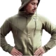 Cơ bắp mới anh em thể thao áo len nam áo khoác mỏng trùm đầu chạy dây kéo áo khoác áo thun áo khoác sweater nữ