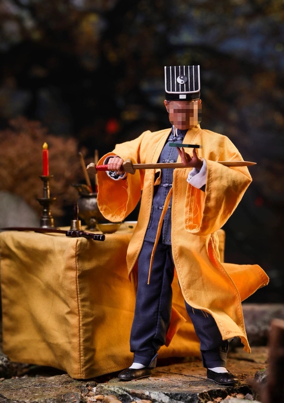 Mountain Studio Yellow Man, Taoist from Maoshan, Movable 1/12 Scale Action Figure Model Toy