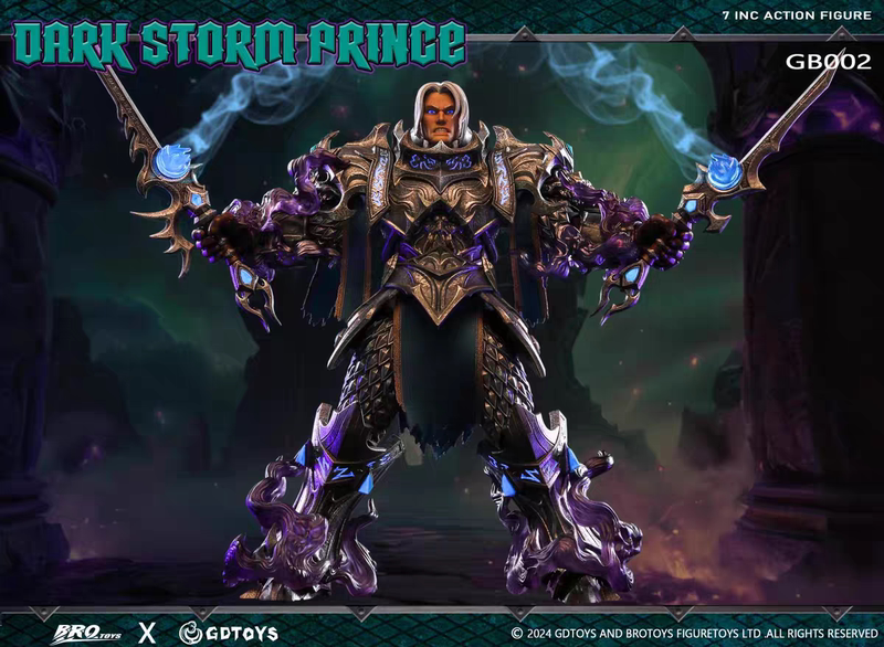 In-Stock Brotoys Warcraft Dark Stormhaven Alliance Prince Anduin Blackened Edition Deathrager Figure Model In-Stock Brotoys Warcraft Dark Stormhaven Alliance Prince Anduin Blackened Edition Deathrager Figure Model