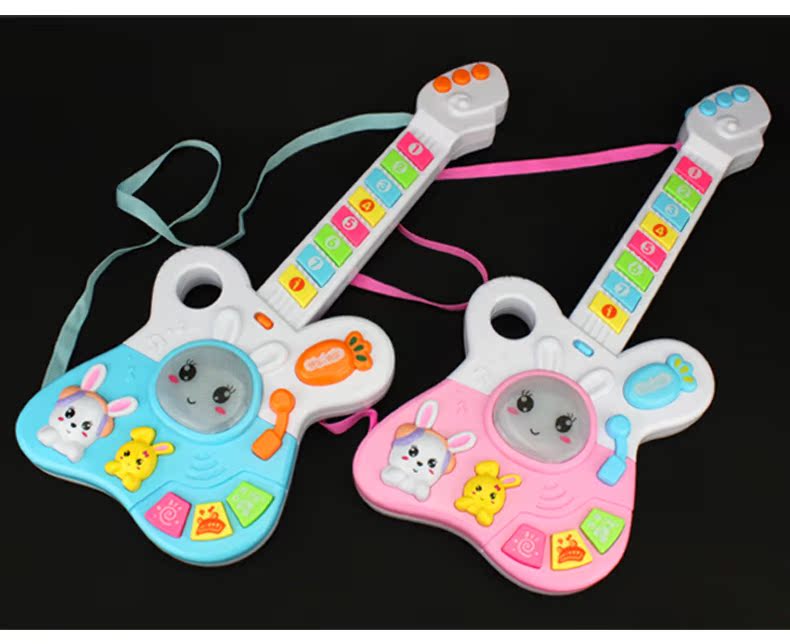 Nhạc trẻ em đồ chơi guitar có thể chơi hoạt hình nhạc cụ mô phỏng bàn phím đa chức năng nam 0-1-3 tuổi đàn piano cho bé gái
