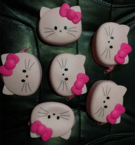 Cute Cat Silicone Zero Wallet Ultra Cute Cartoon With Hand Rope Jewellery Containing Coin Bag