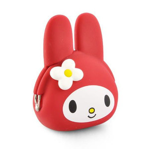 Cute Rabbit Ears Melody Mcerody Silicone Gel Zero Wallet Silicone Key Bag Silicone Gel Small Things Containing Bag