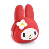 Cute Rabbit Ears Melody Mcerody Silicone Gel Zero Wallet Silicone Key Bag Silicone Gel Small Things Containing Bag