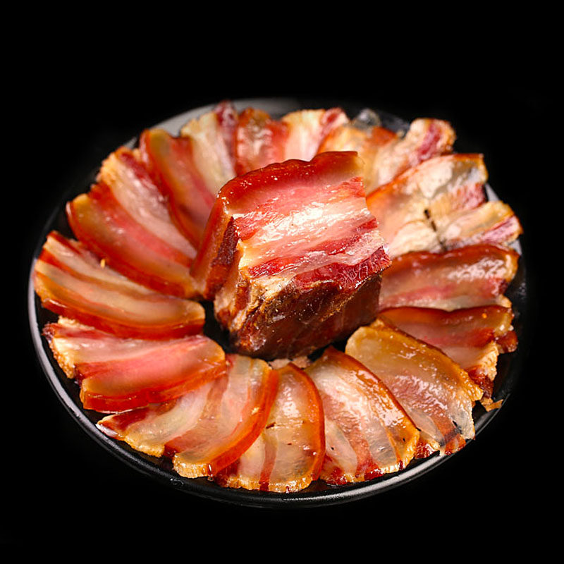 Five Flowers Farmhouse Smoked Meat Farmhouse Self-Made Firewood Smoked Pork 500g Guizhou Teprolific hog specie hog production Sichuan flavor