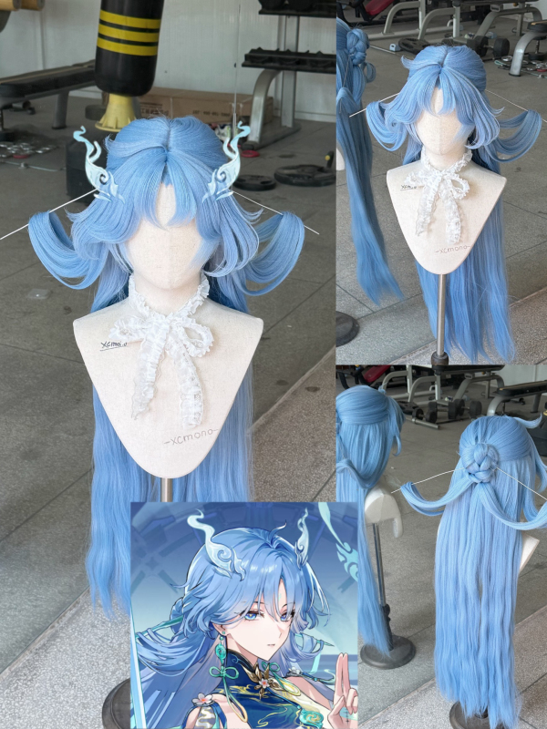 [Styling Wig] Ming Chao Qing Xiao Cosplay Wig Style Qing Xiao Wig Style Qing Xiao Wig Styling