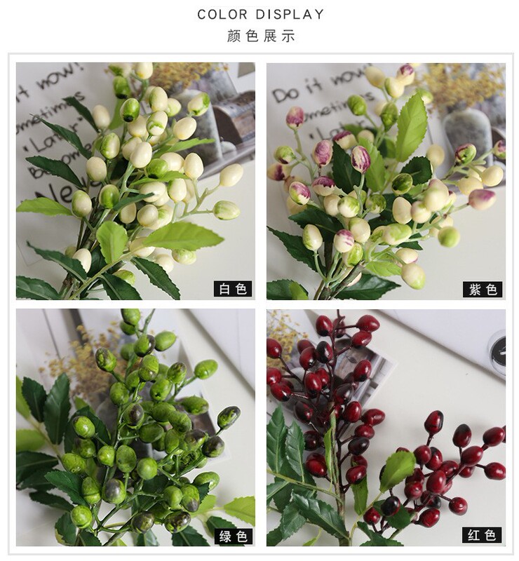 Artificial Red Fruit Branches, Berries, Beans, Wedding Decoration, Pastoral Home Decor, Living Room Greenery, Foliage, Grass, Flower Arrangement Artificial Red Fruit Branches, Berries, Beans, Wedding Decoration, Pastoral Home Decor, Living Room Greenery, Foliage, Grass, Flower Arrangement