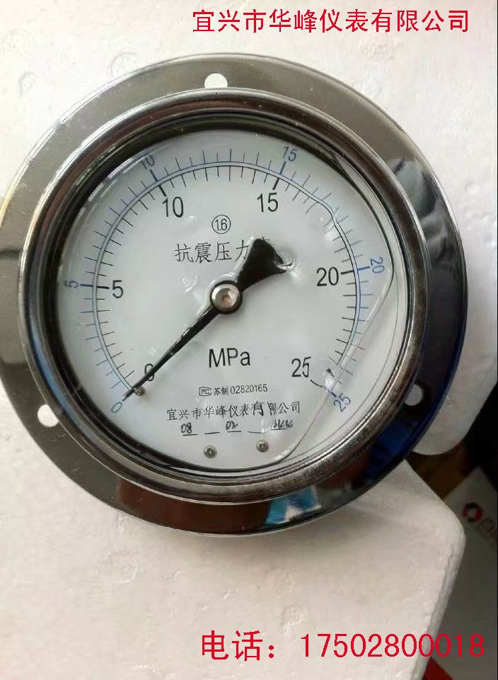 Yixing Huafeng Instrument Co., Ltd. YK100III seismic pressure watch M20*1 5 thread