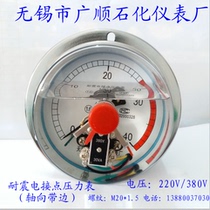 Wuxi Guangshun Petrochemical Instrument Factory YNXC100ZT Seismic Resistance Electric Contact Pressure Gauge M20 * 1 5 Thread
