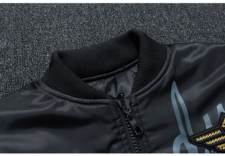 Модная демисезонная двусторонная куртка, бейсбольная униформа, большой размер, увеличенная толщина 